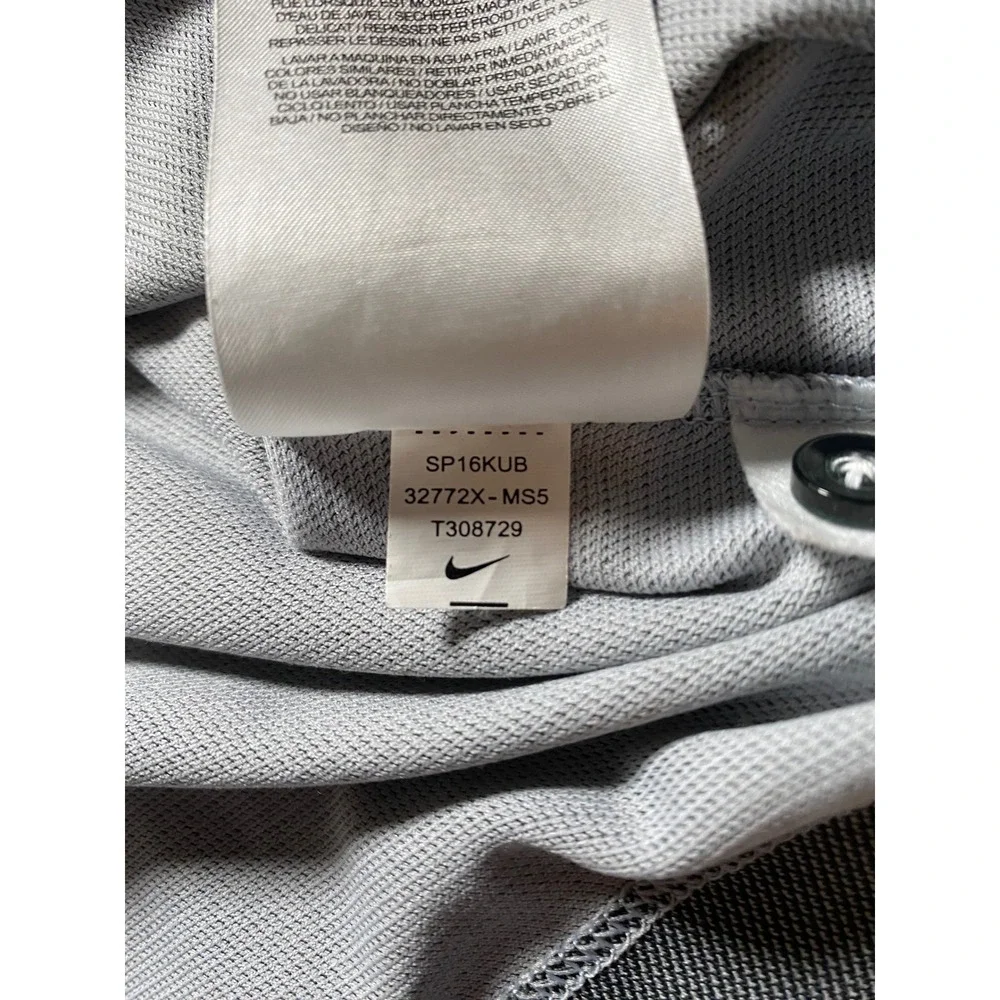 Nike Dri-FIT Michigan State Spartans Polo Shirt Grey Green Mens Large SP16KUB